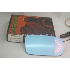 Ford Liata 95- Blue Side Mirror w LED Signal